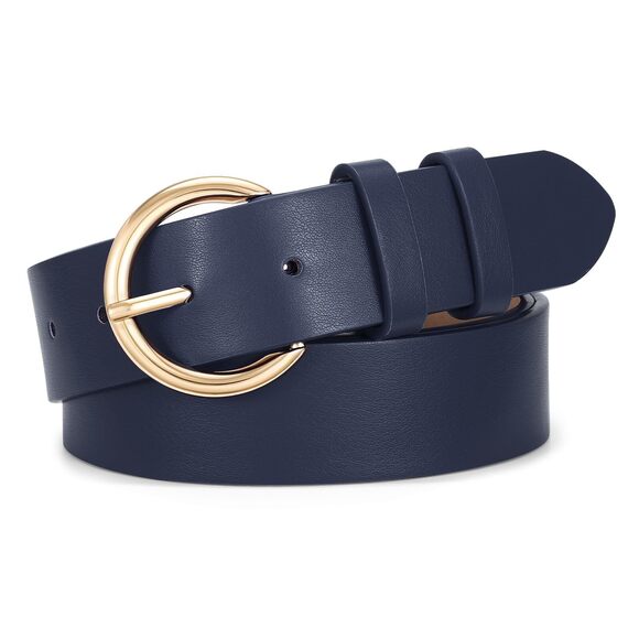 Sаnsths Accessories - Women Black Casual Leather Belt With Gold Buckle Ladies Dress Belt For Jeans❤️